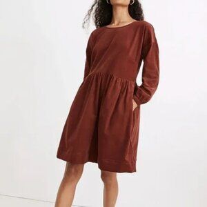 Madewell Corduroy Relaxed Mini Dress